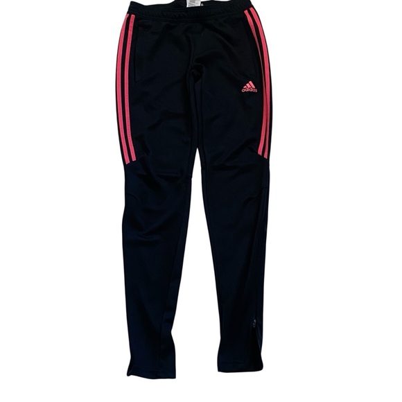 Adidas Black & Pink Joggers Running Track Pants -  Excellent Condition- Size XS - Picture 1 of 7